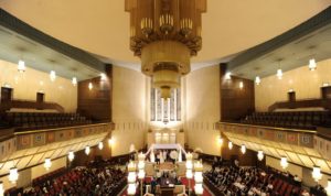 Magnificent Chandelier Over the Main Sanctuary